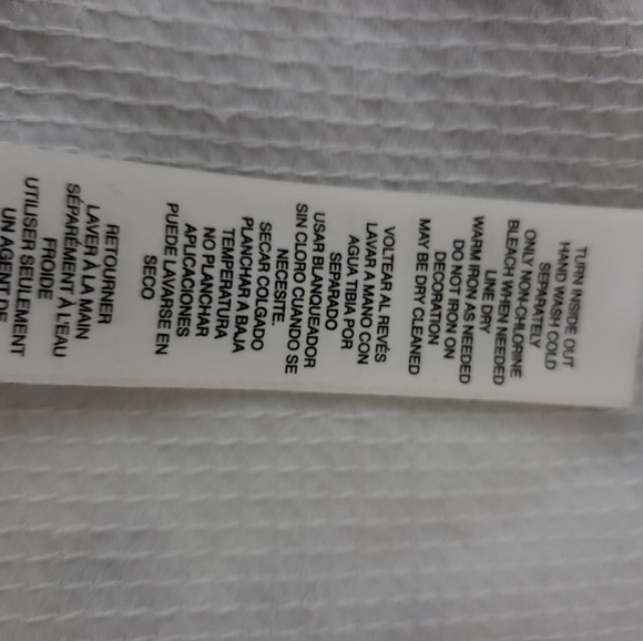 Chico's White with Gold Seed Beading Top - Picture 5 of 5